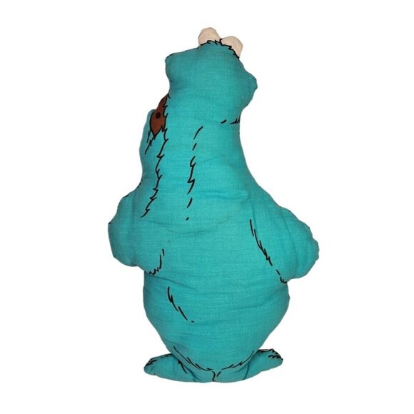 Vintage Cookie Monster Flat Plush 18" Sesame Street Muppets Inc. Stuffed Animal - Picture 4 of 7